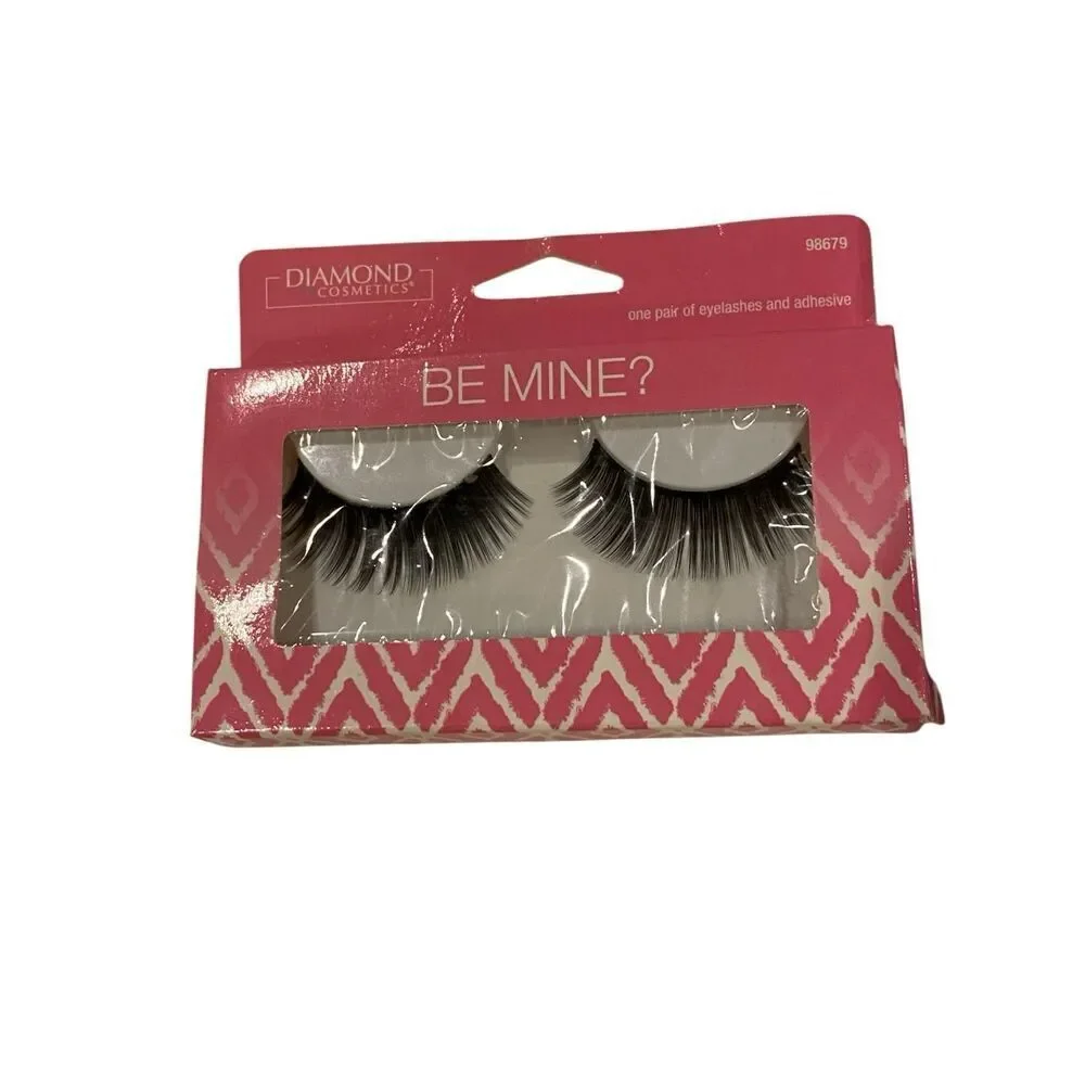 Lot of 2 LA Colors Dramatic Lash 979 Black Diamond Be Mine False Strip Lashes